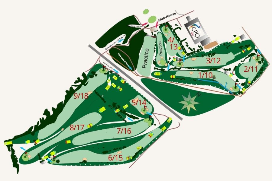 Golf vittel-Hazeau Parours 9 ou 18 trous