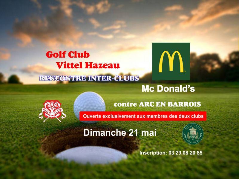 RENCONTRE GOLF CLUB VITTEL HAZEAU CONTRE ARC EN BARROIS 2me tour