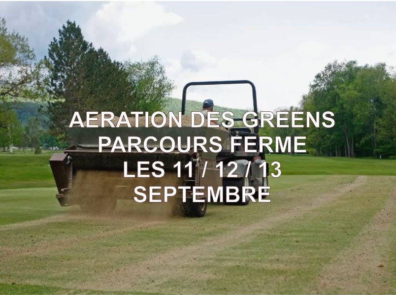 AERATION DES GREENS