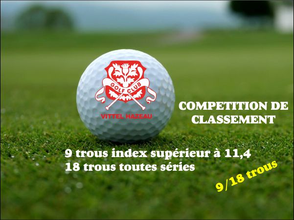 COMPETITION DE CLASSEMENT